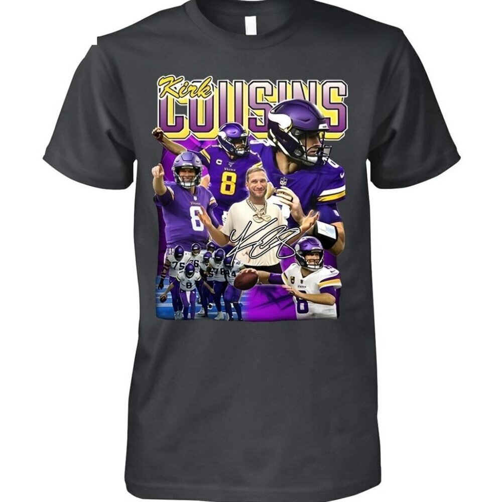 Kirk Cousins Minnesota Vikings Football T-Shirt NFL Team Fan Gift Graphic